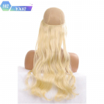 S&uuml;nteetilised sirged juuksepikendused ilma klambrita naturaalses varjatud salajases valejuukset&uuml;kis kiud s&uuml;nteetilised lainelised juuksed