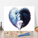 Kodukaunistus Digitaalne &otilde;limaal DIY Painting numbrite j&auml;rgi L&otilde;uendinumbrid &Otilde;limaal Numbrite maalimine 40x50cm no frame