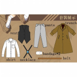 Anime Bungo Stray Dogs Cosplay kost&uuml;&uuml;m Osamu Dazai Cosplay Relvastatud Detektiivagentuuri liikme vormiriietus t&auml;iskomplekt S
