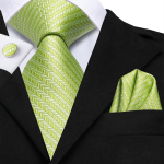 Hi-Tie Fashion meeste sinise oranži triibulise lipsu mansetin&ouml;&ouml;bid &auml;ripulmadeks N-3367 sinine