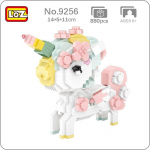 LOZ 9256 Loomamaailm Sakura Lilled Hobune Lemmikkoletis 3D DIY Mini Teemantklotsid Tellised Ehitusm&auml;nguasi lastele Kingitus ilma karbita