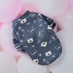 Armsad lemmikloomariided kost&uuml;&uuml;m Looma tr&uuml;kitud koeramantel Puuvillane pehme pullover jakk Dressis&auml;rk Kassi kampsun Lemmikloomade riietus XS