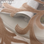 1 TK NAPEARL Jacquard l&auml;bipaistev aknakardin Elutoa žakaart&uuml;lli kardin kodukaunistuseks W300cm x L250cm pruun