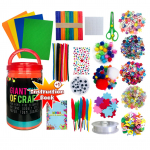 K&auml;sitsi valmistatud DIY kunsti- ja k&auml;sit&ouml;&ouml;tarvikute komplekt 500+ t&uuml;kist tegevusmaterjalide komplekt EVA-kirja lilledega mitmev&auml;rviline