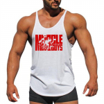 Meeste Kulturismi Tank Sport Stringer Mees Fitness Singletid Puuvillane Vest Riided Varrukateta S&auml;rk Muscle Hip Hop Tanktop M