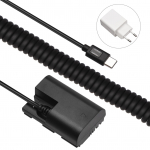 Andoer Type-C DR-E6 t&uuml;hipatarei alalisvooluliides 20W PD-adapteri asendus kaamerale Canon EOS 60D 70D 80D EU Plug must