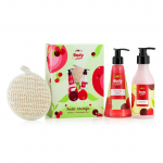 Plum BodyLovin&rsquo; Feelin&rsquo; Cherrific Shower n&rsquo; Moisture Duo With Loofah