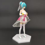 Pulmad Hatsune pulmakleit Pruut Hatsune Miku nukk Nukukoogi kaunistus K&auml;sitsi valmistatud modelli kaunistus