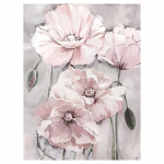 Akvarell Roosad lilled Plakat Seinakunst L&otilde;uendimaal Kaasaegne kodukaunistus P&otilde;hjamaade tr&uuml;kised seinapildid elutoa kaunistamiseks 20x30cm