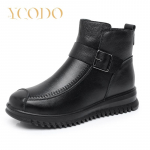 Naiste kingad S&uuml;gis-talve mood Mugav nahast pl&uuml;&uuml;s sees 41 must