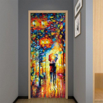 Linnupuu uksekleebis Magamistoa Elutoa Vannitoa Seinakleebis Isekleepuv veekindel eemaldatav seinamaaling Tapeet Kodukaunistus 50x125cm(1pcs)