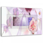 L&otilde;uenditr&uuml;kk Flower Abstraction Purple 60x40 lilla
