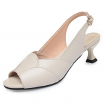 Naiste sandaalid suvised ehtsad Lentheri plokk-kontsad, suured, moodsad keskmise kontsaga naiste sandaalid 35