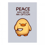 &Auml;ra loo minuga rahu Pardi hani Loominguline Moe Plakat Seina Kunst Pildid Kaasaegne l&otilde;uend Prinditud Naljakad Loomad Seinamaaling Elutoa Kodukaunistus 20x30cm No Frame must