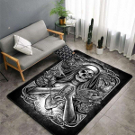 Musta pealuu Saatana n&otilde;ia deemoni ala elutoa vaibad Suur vaip lastele M&auml;ngutoa vaip Teismeliste indie-tuba Ouija Decor karvane matt 50cm x 80cm