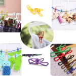 30 v&auml;rvilist multifunktsionaalset riidekuivatusklambrit Fikseeritud fotoklamber Loominguline libisemiskindel riideklamber One Size mitmev&auml;rviline