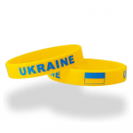 2tk Ukraina lipp K&auml;ev&otilde;ru Silikoonist Motiveeriv randmerihm Mehed Naiste S&otilde;prus Kummist K&auml;epaelad K&auml;ev&otilde;ru Aksessuaarid Kingitused Pack of 2