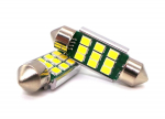 6tk LED pirn SV8.5 12-24V CANBUS 42mm valge
