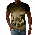 Uued Animal Dog graafilised t-s&auml;rgid Suvemood Casual harajuku Print trendyol meestepood Personality l&uuml;hikeste varrukatega t-s&auml;rgid Top S