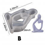 3styles Abstract Thinker Shape silikoonvormid isetegemiseks vaigust betoonist k&auml;sit&ouml;&ouml;ks B