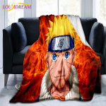 Naruto mustriga tekk diivani tekikate reisivoodipesu v&auml;ljalaskeava tekk flanell tekk voodikate 75x90cm