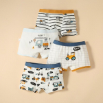 4 tk puuvillane bokser poistele Cartoon Kids Box Boxer lastele alusp&uuml;ksid alusp&uuml;ksid 2-12 a. M 13-17kg