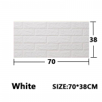 1/5/10 tk 70*38cm tapeet Isekleepuv vee- ja niiskuskindel 3D kolmem&otilde;&otilde;tmeline magamistoa tausta seina renoveerimine vaht tellis 10pcs 70*38cm