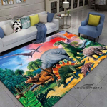 Dinosaurus Vaibad ja vaibad koomiksiloomad 3D printimine Elutuba Magamistuba Suur ala pehme vaip Avaleht Lastetoa p&otilde;rand Matt 120cm x 80cm
