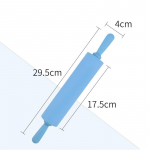 Plastikust k&auml;epidemega taignarull Mittenakkuva silikoonist s&otilde;tkumispulk suhkruga nahk nuudlid Koogirull K&uuml;psetust&ouml;&ouml;riistad Fondant taignarull 30x5cm Blue