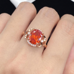 BELLA BOX Fenda Zircon Network Red Live Uus toode Hollow Out Temperament Group koos 18K Rose Gold avatud s&otilde;rmusega naistele Adjustable Opening kuld