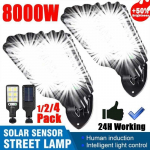 2022 T&auml;iendage p&auml;ikesevalgustit 8000 W suure v&otilde;imsusega &uuml;liere p&auml;ikeseenergia t&auml;navavalgusti liikumisandur p&auml;ikese seinavalgusti sisehoovi aiakaunistuse valgustus 4pack