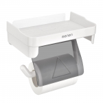 Tualettpaber WC rullpaberi kinnitus Paberihoidja hoidja hoidik Rulli pihusti Kleepuv salvr&auml;tikuga iseriiul seinarull WC valge