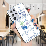 Be Lucky Flowers Plaid Design telefoni&uuml;mbris T&uuml;drukutele Poiste P&otilde;rutuskindel korpus Redmi 10