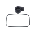 UTV Rearview Mirror Shockproof Side Mirror Accessories w/ 1.75 ; 2 ; Roll Cages for can am For Polaris RZR 800 900 1000 for C black