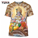3D Print Hinduism Vishnu Meeste T-s&auml;rk Naiste Usklik M&uuml;&uuml;t Hindu Lord God Shiva T-s&auml;rk Bull Ride Nandi Cosplay Lahedad s&auml;rgid L