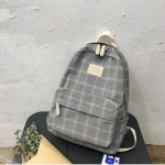 Lihtne naiste seljakott triibuline seljakott teismeliste reisi &otilde;lakott seljakott 30x12x40cm must