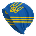 Ukraina hipide turvateenistus Logo Skullies Beanies Talvine Slouchy Beanie M&uuml;ts Ukraina Trident rist kududa kapoti m&uuml;ts Suusk Skullies Beanie Hat