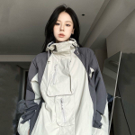 Vintage &otilde;uejoped naiste Y2k t&auml;navar&otilde;ivad veekindel &uuml;lisuur s&uuml;gis kapuutsiga Harajuku tuulejoped Korea mood S hall v&auml;rv