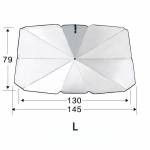 VW Polo Jetta Passat B8 B5 B6 B7 Variant Tiguan Touran suvise p&auml;ikesevari vihmavarju tuuleklaasi katte kaitseauto jaoks L 79 X 145CM