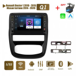 8-tolline Renault Duster 1 jaoks 2010&ndash;2015 Nissan terrano 2014&ndash;2020 jaoks koos nupunupuga autoga Android CarPlay Android GPS 2+32GB 1+32GB