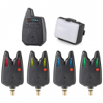 Elektroonilised kalap&uuml;&uuml;gihoiatused Bite Alarm LED Wireless Fishing Alarm Digital Fishing Receiver Sound 1 receiver 4 transmitters 1 tent light