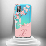 Flower Letter roosa ABC l&auml;bipaistev &uuml;mbris Samsung Galaxy A51 A71 M30s A91 A41 A31 A21 A12 M51 M31 Shell Phone Cove IrInitial jaoks Samsung M11