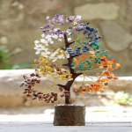 T&scaron;akrapuu, Kristallipuu positiivse energia kristallide jaoks Tervendavad kivid Feng Shui Seitse t&scaron;akra puu 20,32 cm x 25,4 cm