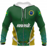 Brasiilia Embleem 3D Print T&auml;navamood Lahedad T&otilde;mblukuga kapuutsid S&uuml;gistopid Unisex Oversized Meeste R&otilde;ivad Pop Flag Pusa XS-6XL XXL