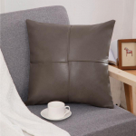 Solid Light Luksuslik nahast padjapadi Vintage Splice Padja seljatugi N&auml;idistuba Diivanipadi Pehme kotiga padjakate 45x45CM pillowcase (excluding pillow core)