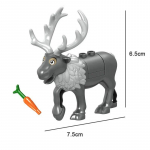 MOC Animals Ehitusklotsid lastele Haivaal Hirv Tiiger Panda Mudelklotsid DIY M&auml;nguasjad &Uuml;hilduvad klassikalised klotsid Laste m&auml;nguasjad