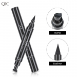 QIC Seal Kahe otsaga silmapliiats, veekindel ja kiiresti kuivav 2in1 kolmnurkne Wing Seal Seal Print silmapliiats 1PCS