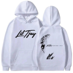 R&auml;ppar Lil Tjay Destined 2 Win Music Album Print Pullovers Hoody Naiste Pusad Pusad y2k Riietus S&uuml;gis Talv Unisex Hoodie Unisex S white