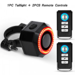 Jalgrattaalalarmi tagatuli Varguse jalgrattavalgusti USB-laadimine nutikas automaatpidurduse andur veekindel vargusvastane nutikas jalgrattalamp