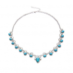 Naiste Faux Opal t&uuml;rkiissinine ripats kett Choker kaelakee peoehted